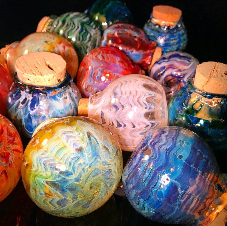Blown Glass Stash Jars make unique Gifts for your Secret Stash Etsy