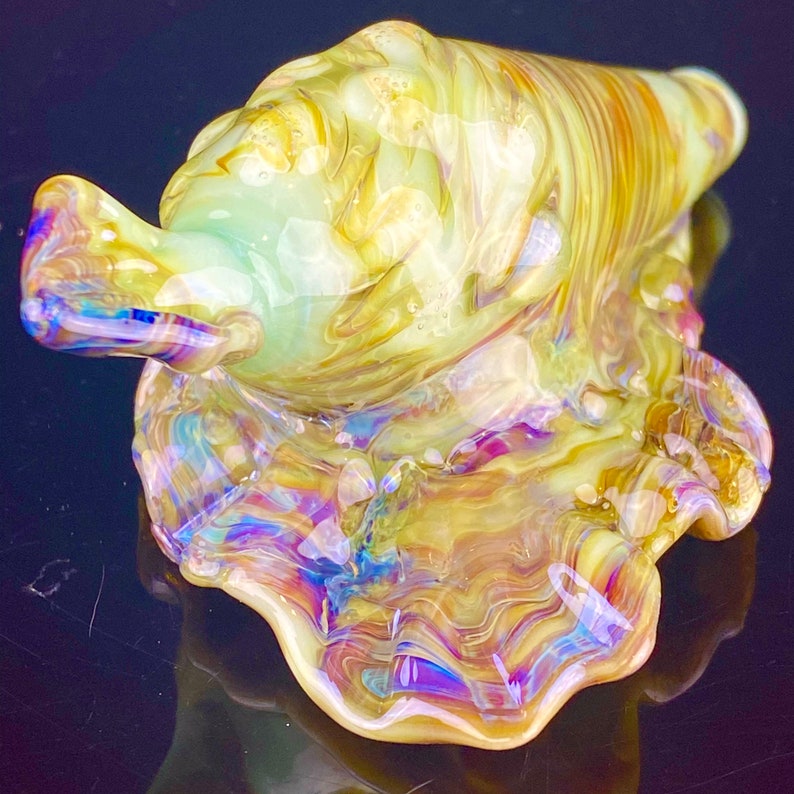 Seashell Pipe blown glass mermaid pipe Seashell mermaid pipe Etsy