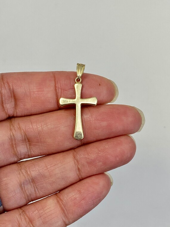 10K Gold Cross Crucifix Pendant Made in 