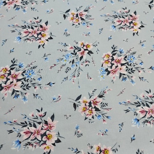 LIBERTY Cotton Patchwork Fabric - Winterbourne Collection Winterbourne Bouquet, suitable for fashion, patchwork, quilt and craft