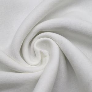 White Cotton Blend Sweatshirt Fleece Fabric: 180cm Wide - Czech Fabric