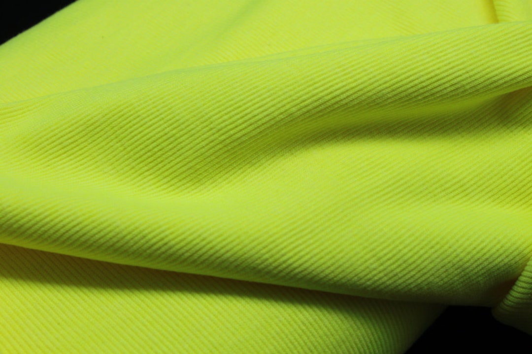 NEON Yellow Ribbing 340 Gsm, Width 2x40 Cm, Suitable for Cuffs ...