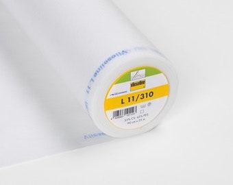 Lightweight Sew-In Interfacing: White Viscose Polyester, Fine Fabric