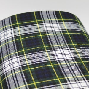 Modern Gordon Styled - Polyviscose Tartan - suitable for decoration and clothing + matching thread. Tartan fabric by the yard.