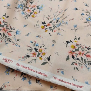 LIBERTY Cotton Patchwork Fabric - Winterbourne Collection &quot;Winterbourne Bouquet&quot;, suitable for fashion, patchwork, quilt and craft