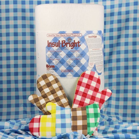 Heat resistant Insul - Bright Batting - ideal for table mats, oven-gloves, ironing board covers and more. Width 55 cm, 22"