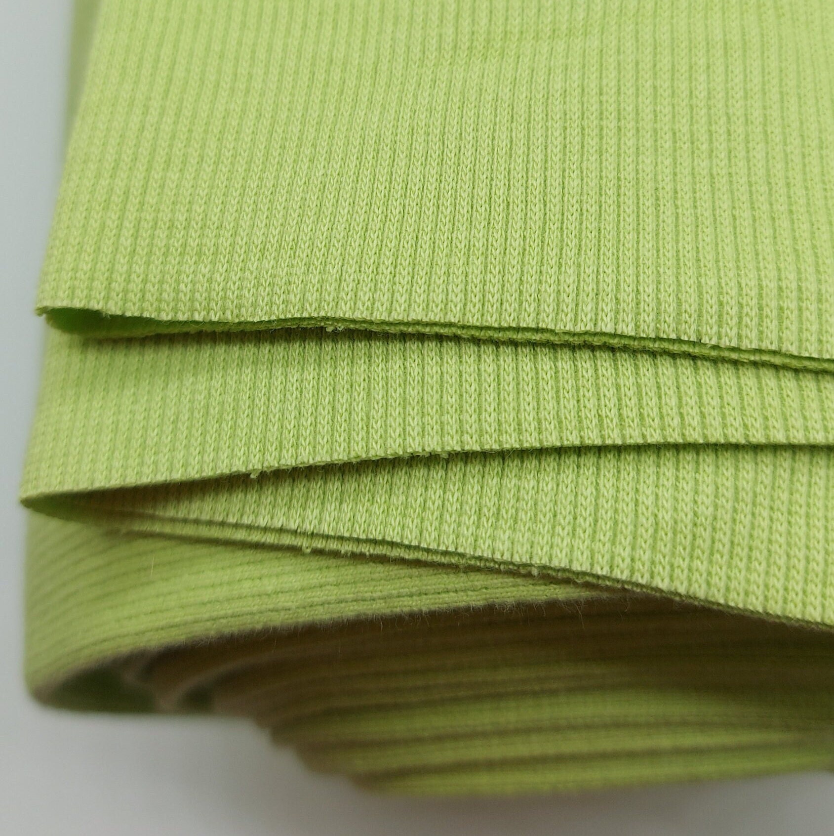 Ochre Yellow Cuff Fabric, Mustard Jersey Ribbing Fabric 