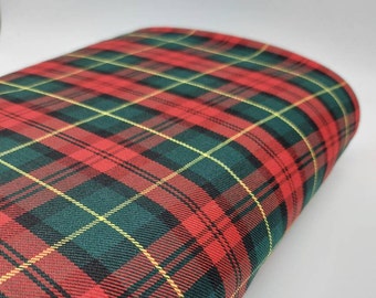 Margaret Rose Tartan + fil assorti. Tissu tartan par cour.