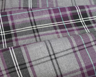 Fashion Purple Tartan Fabric