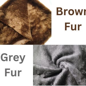 Teddy Bear Fur Colour Brown - 100% polyester, width 160 cm