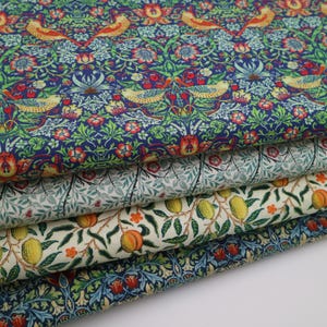 William Morris Cotton Poplin Fabric: Victoria & Albert Museum Design