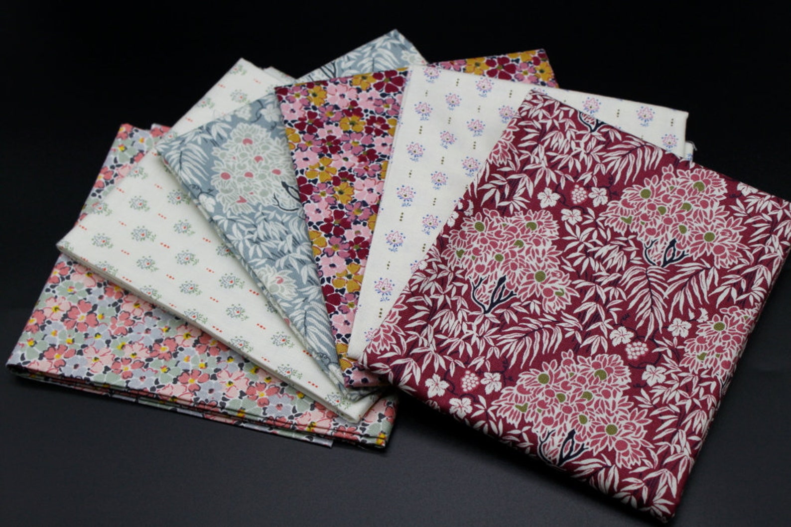 Liberty Fat Quarters 6 x pieces The Winterbourne Collection Etsy