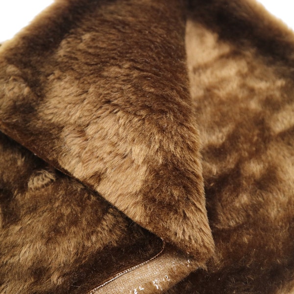 Teddy Bear Fur Colour Brown - 100% polyester, width 160 cm