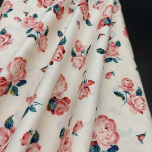LIBERTY Cotton Patchwork Fabric - Emporium Collection &quot;Regent Rose&quot;, suitable for fashion, patchwork, quilt and craft