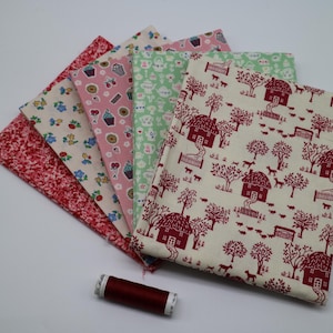 Liberty Fat Quarters Collection XXIII. - 5 pezzi e filo abbinato
