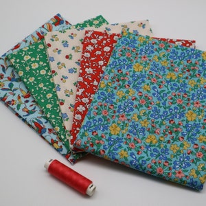 Collezione Liberty Fat Quarters II. - 5 pezzi e filo abbinato