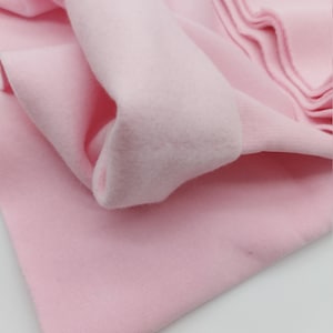 Light Pink Sweatshirt Fleece - Suitable for Hoodies, Jackets and Coats. 95% cotton, 5 perc elastan, width 180 cm. Czech fabric.