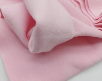 Light Pink Sweatshirt Fleece - Suitable for Hoodies, Jackets and Coats. 95% cotton, 5 perc elastan, width 180 cm. Czech fabric.