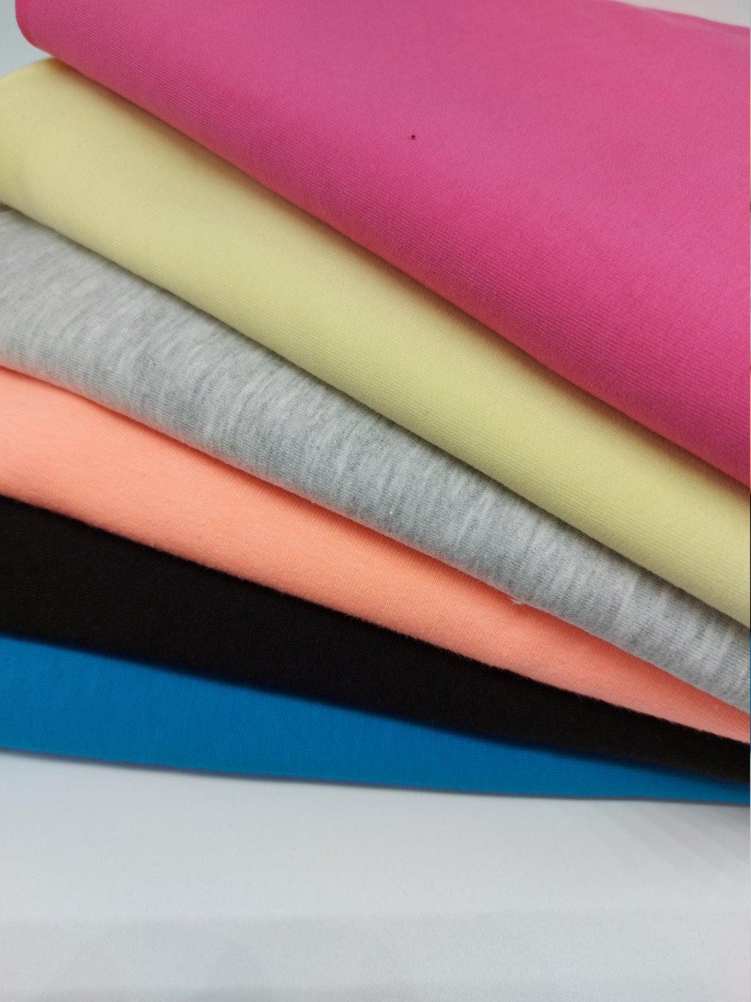 Color Terry Cloth Cotton French Terry Fabric: Plain Colors, Knit Jersey for Apparel - Etsy