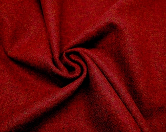 100% Wool British Brick Fabric, suitable for decoration and clothing. Width 156 cm / 61.4'', weight 290 gsm. Wool tartan fabric by the yard.