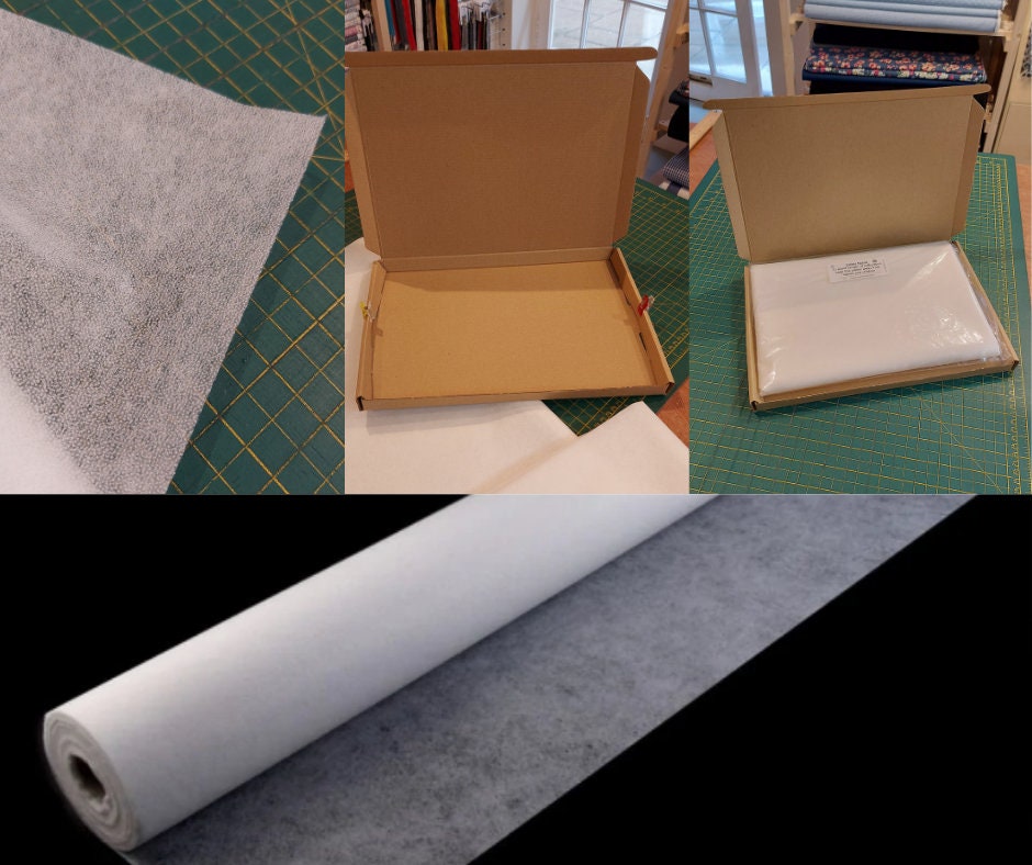 Double Sided Fusible Non-woven Iron-on Interfacing Novopast 20 - 15 - 15g, width 90 cm iron-on both sides. Width 90 cm / 35.4''