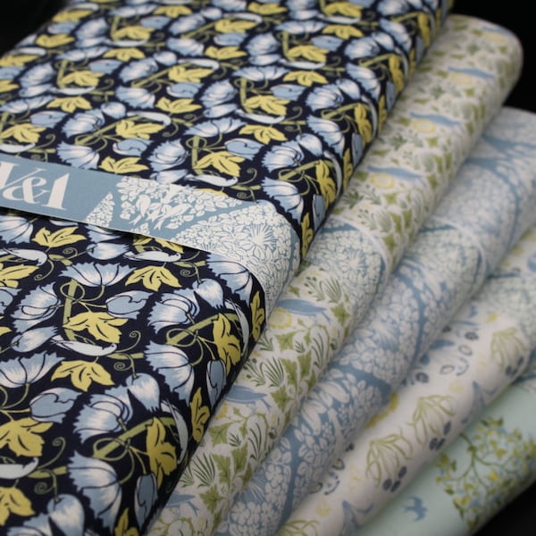 C.F.A. Voysey Birds in Nature Collection - Victoria and Albert Museum Fabric, suitable for patchwork and clothing