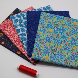Liberty Fat Quarters Collection XXII. - 5 pezzi e filo abbinato