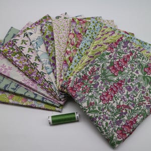 Collezione Liberty Fat Quarters XX. - 12 pezzi e filo abbinato