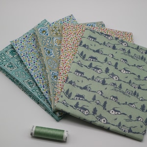 Collezione Liberty Fat Quarters XVIII. - 5 pezzi e filo abbinato