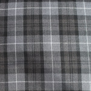 Tissu écossais gris fil assorti. Tissu écossais par mètre. image 3