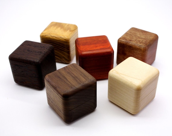 High quality wooden engagement ring box. Unique proposal ring case. Elegant wedding ring holder.