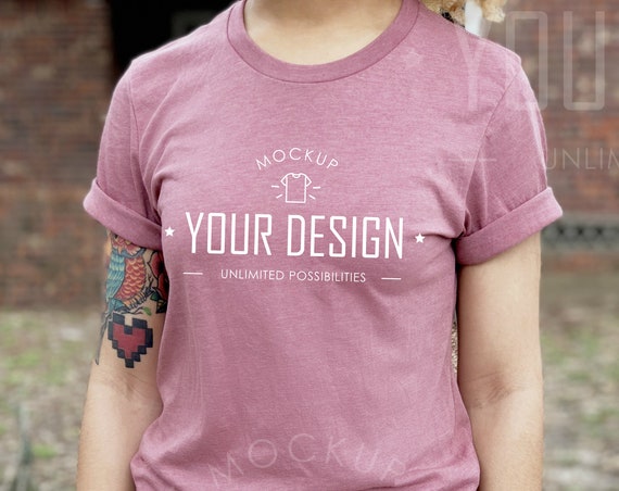 Bella Canvas Mockup T-Shirt Mockup Heather Bella Canvas Mockup T-Shirt Mockup Heather