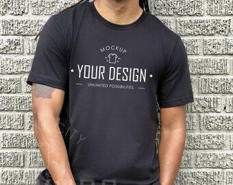 Heather Grey Men S T Shirt Mock Up Bella Canvas Etsy