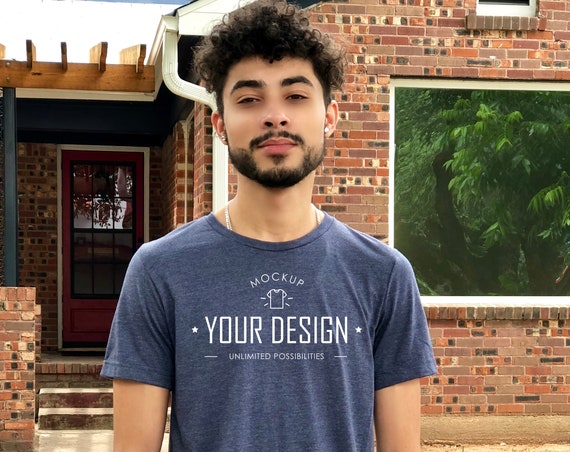 3001 T-Shirt Mockup Bella Canvas Mockup Heather
