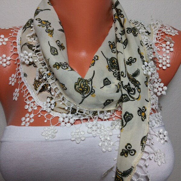 Floral Pashmina foulard Bird Print foulard Bird Patterned écharpe, Cute Bird cadeau écharpe, cadeau de Noël, cadeau de Noël pour maman