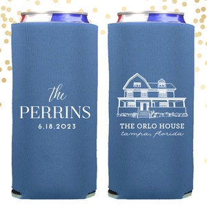 Venue Illustration Slim Can Cooler Favor for Seltzers image 1