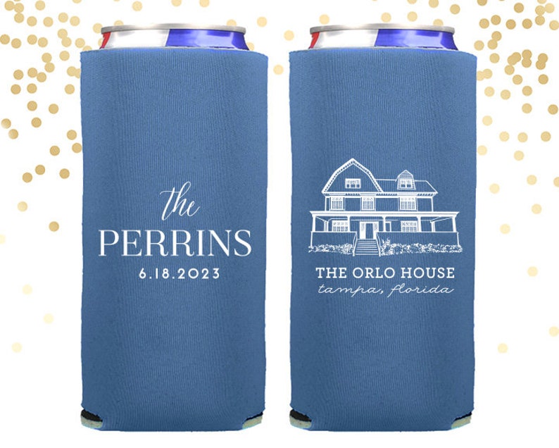 Venue Illustration Slim Can Cooler Favor for Seltzers image 1