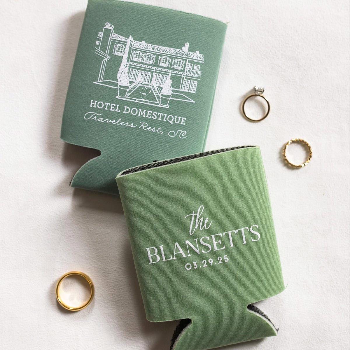 Charleston Wedding Koozie - Main Image