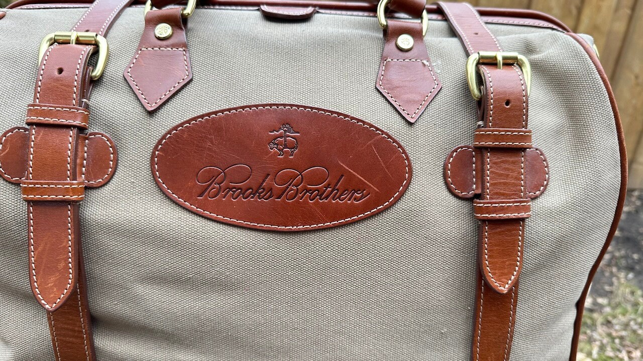 Brooks BROOKS Brothers Canvas Leather BROTHERS(ブルックス 