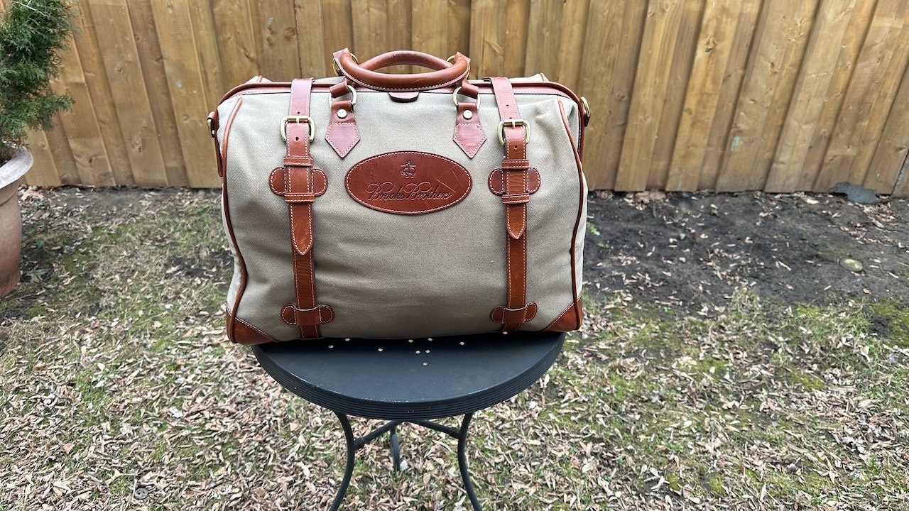 【BROOKS BROTHERS】ボストンバッグ　ヴィンテージ　レザー　ブラウン Brooks Brothers Bag - Etsy