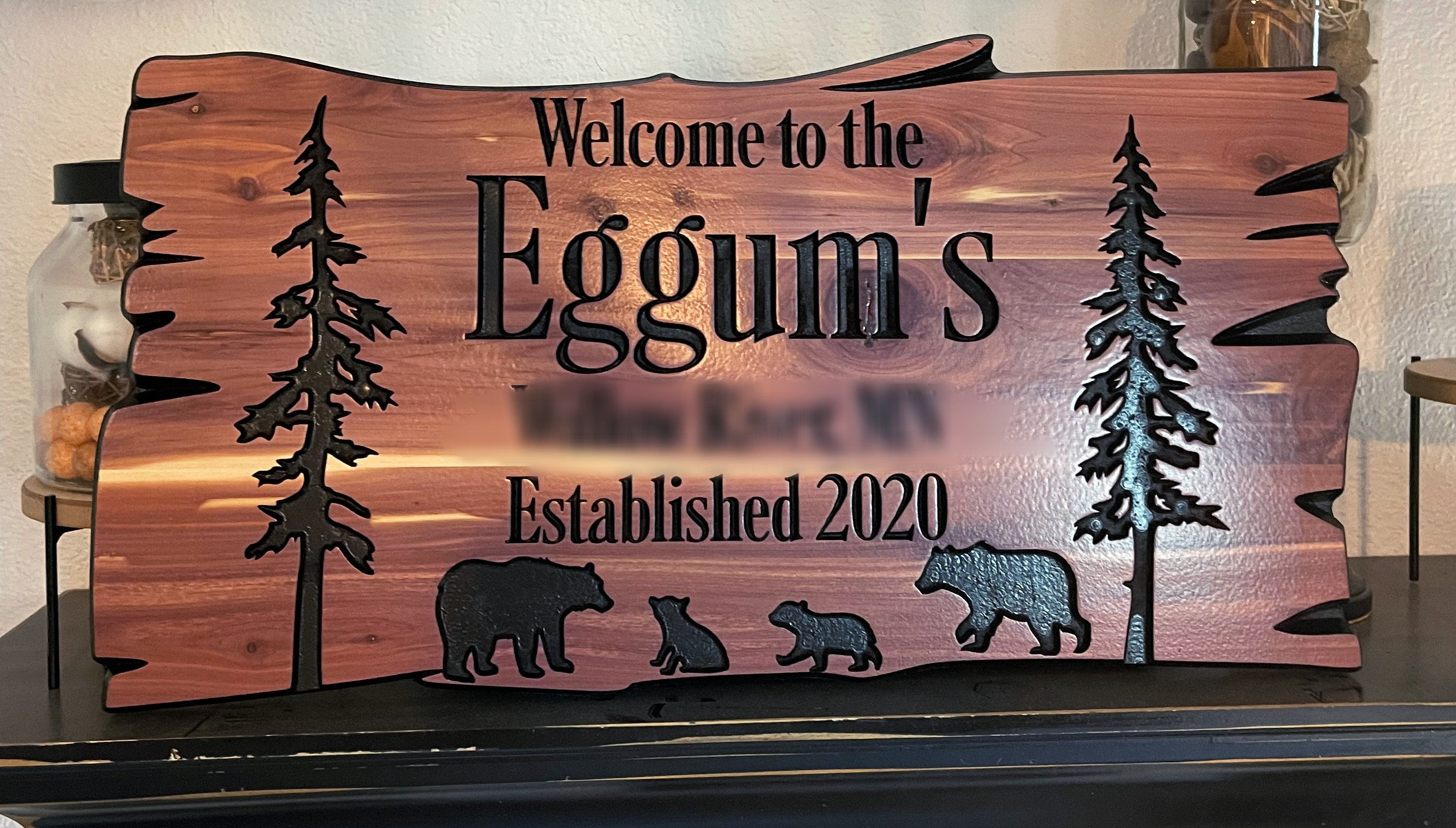 Custom Outdoor Wood Sign Personalized Cabin Camp Decor Etsy