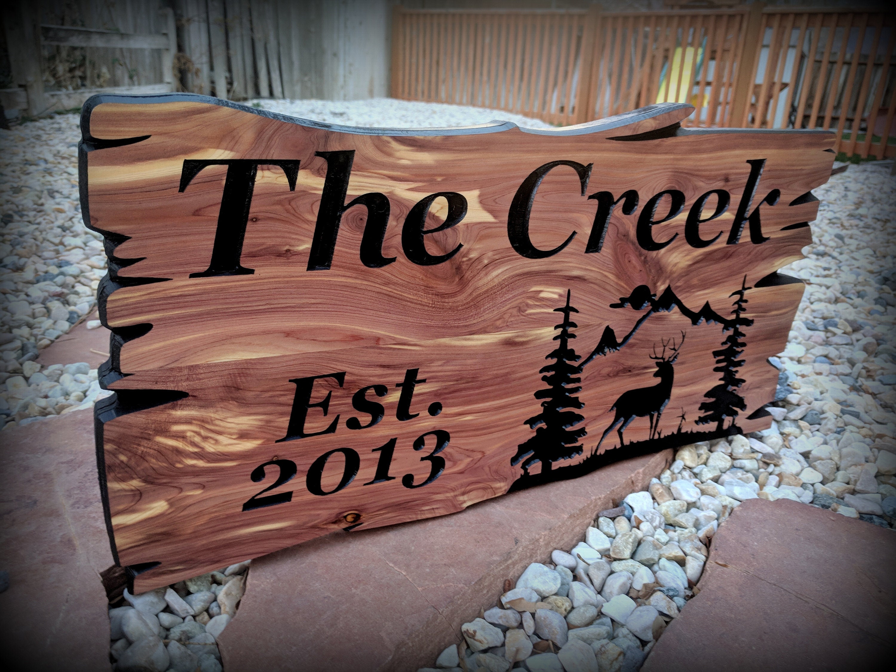 Custom Outdoor Wood Signs Lake House Decor Personalized Family Etsy