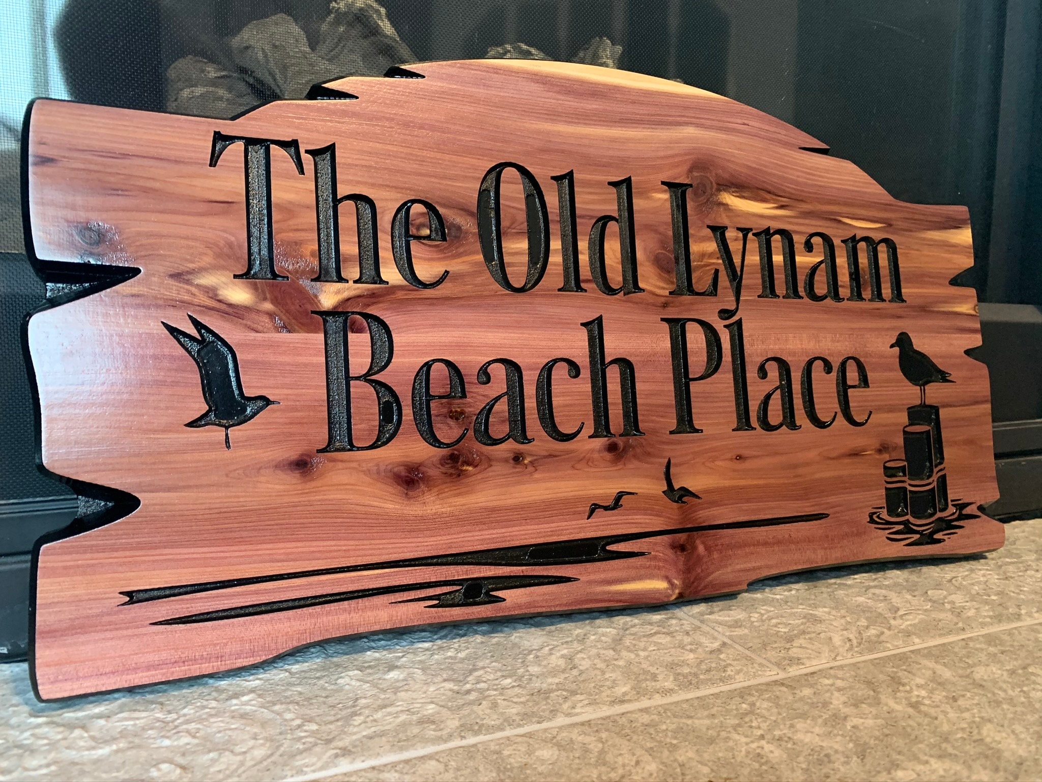 Custom Wood Signs for Outdoors Beach House Lake House Personalized