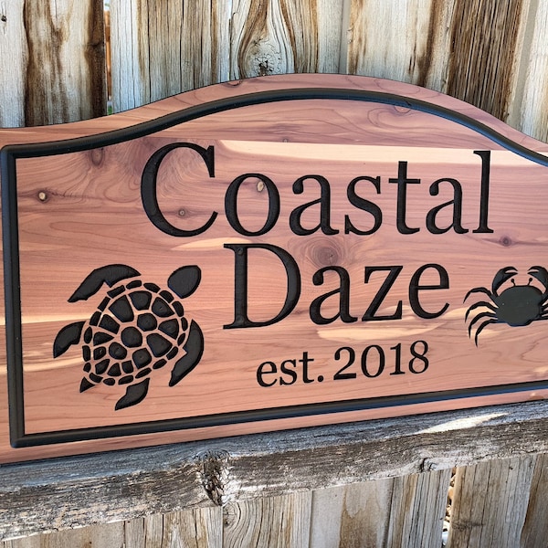 Wooden Beach Signs Etsy