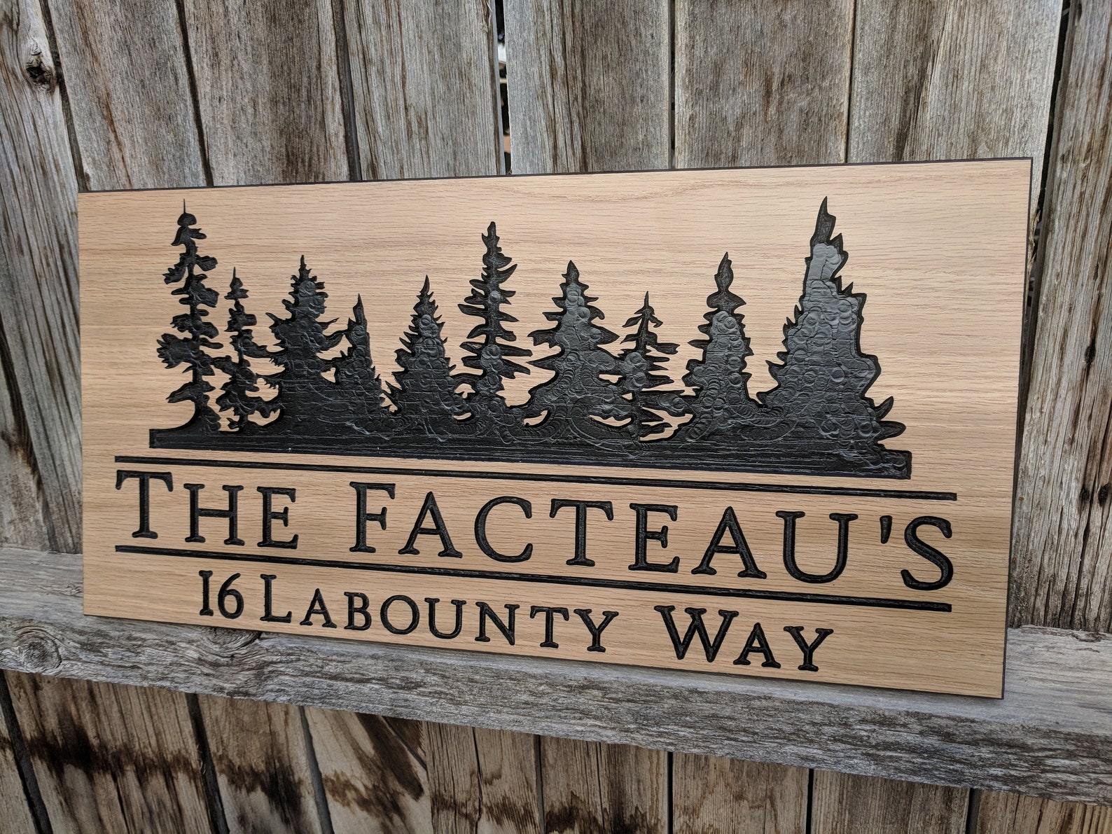 Custom Outdoor Wood Sign Personalized Farmhouse Decor Etsy