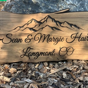 Outdoor Wood Signs   Custom Wood Signs   Personal Wood Sign   Customized Wood Signs   Wooden Sign   Family Name | FREE SHIPPING | Cabin  102