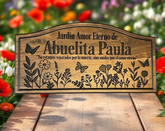 Personalized Family Name Wood Sign: Carved Floral Address Plaque 910