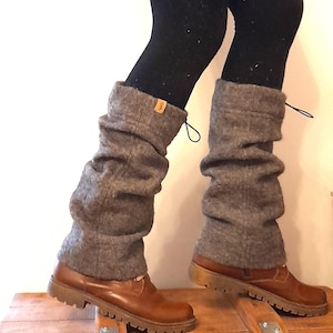 Wool leg warmers