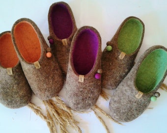 Tirol wool felt slippers for woman