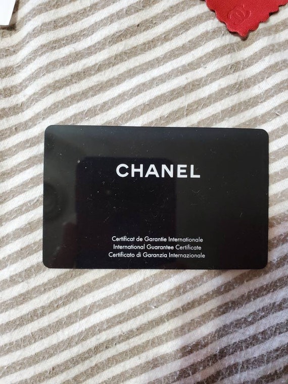 chanel authentic card